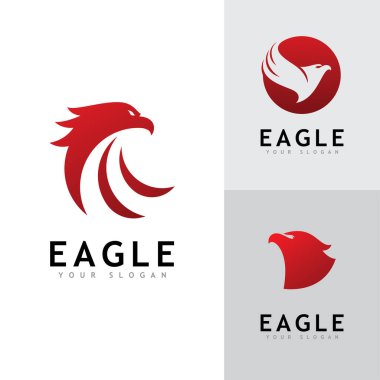 Kartal Logo Vektörü, Yaratıcı Kartal Şablon Çizimi