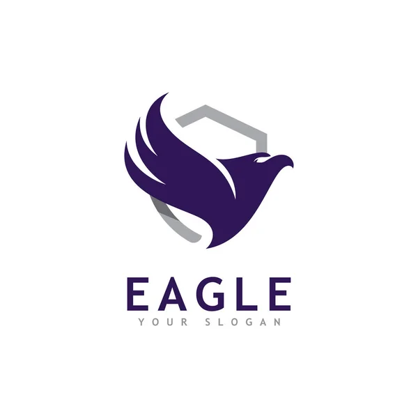 Eagle Logo Vector Ícone Águia Criativa Ilustração Modelo —  Vetores de Stock