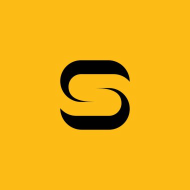 S Logo Tasarımı ve Şablonu. Vektör içindeki yaratıcı S simgesi tabanlı harfler.