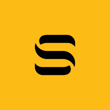 S Logo Tasarımı ve Şablonu. Vektör içindeki yaratıcı S simgesi tabanlı harfler.