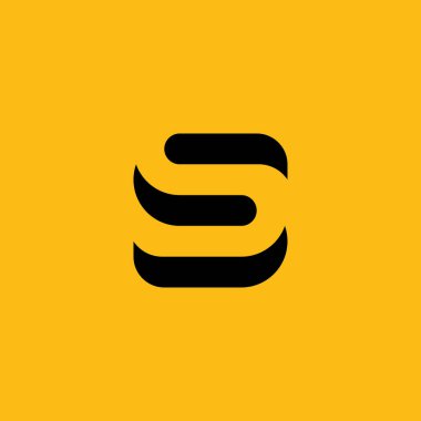 S Logo Tasarımı ve Şablonu. Vektör içindeki yaratıcı S simgesi tabanlı harfler.