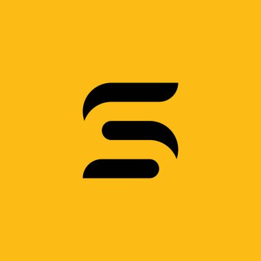 S Logo Tasarımı ve Şablonu. Vektör içindeki yaratıcı S simgesi tabanlı harfler.