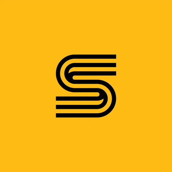 S标志设计和模板 向量中基于创建S图标首字母的字母 — 图库矢量图片