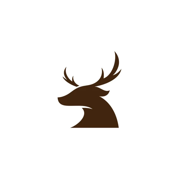 Tête Cerf Créatif Logo Design Vecteur — Image vectorielle