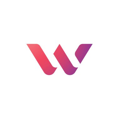 W Logo Tasarımı ve Şablonu. Vektör içindeki yaratıcı W simgesi tabanlı harfler.