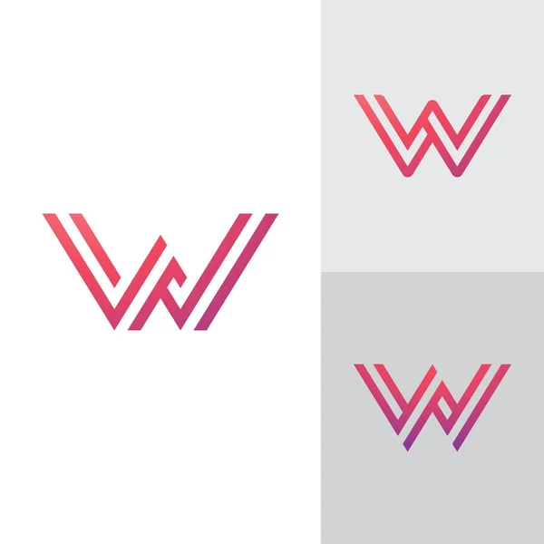 Logo Design Modelo Creative Ícones Iniciais Com Base Cartas Vetor — Vetor de Stock