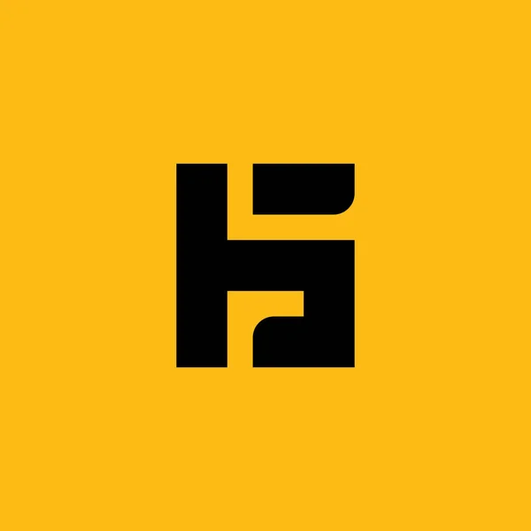 协调制度标志设计和模板 矢量中基于创建Hs图标首字母的字母 — 图库矢量图片