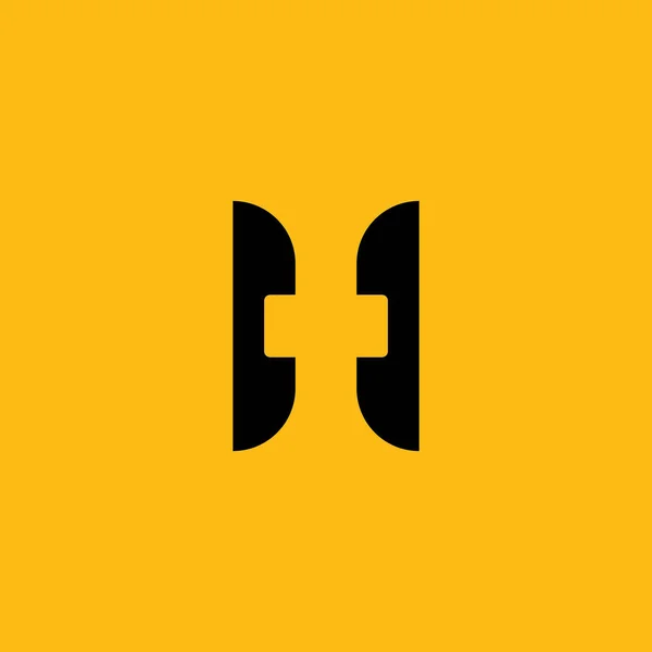 H标志设计和模板 向量中基于创建H图标首字母的字母 — 图库矢量图片