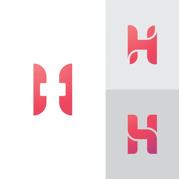 Hロゴデザインとテンプレート ベクトルの創造的なHアイコンイニシャルベースの文字 — ストックベクタ