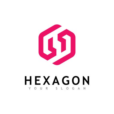 Yaratıcı Altıgen logo vektör tasarımı 