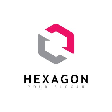 Yaratıcı Altıgen logo vektör tasarımı 