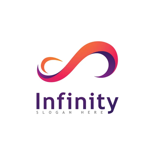 Sonsuzluk Tasarımı Vektör Simgesi Logo şablonu tasarımı