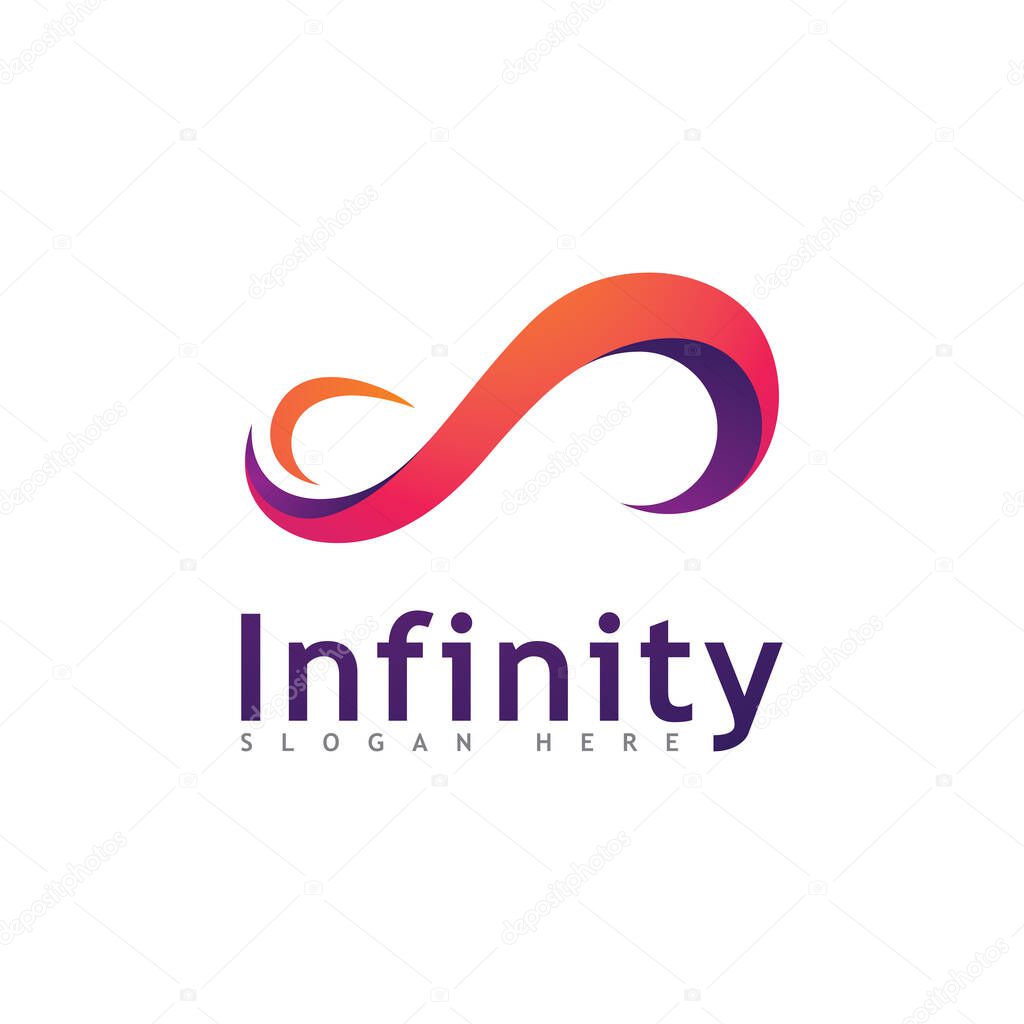 Infinity Design Vector icon illustration Logo template design