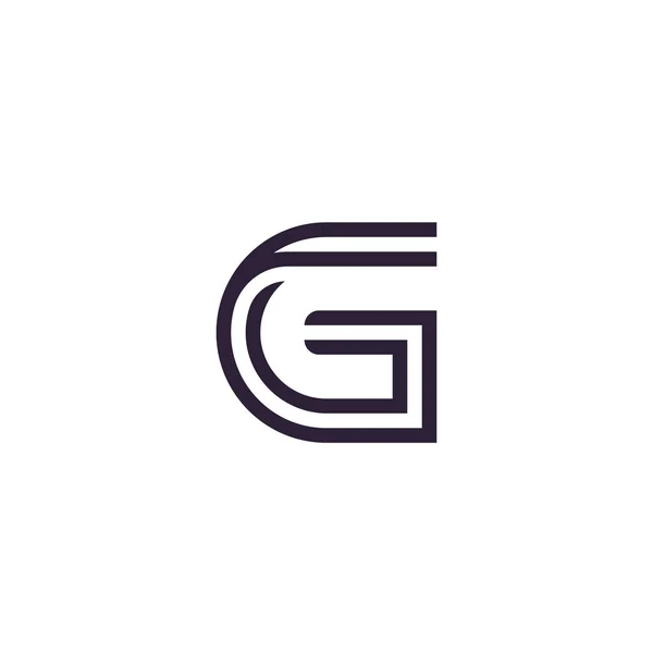 Λογότυπο Διάνυσμα Πρότυπο Creative Γράμματα Αρχικά Λογότυπο Σχεδιασμό — Διανυσματικό Αρχείο