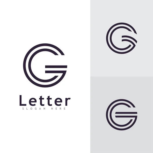 Logo Vector Template Creative Letter Initials Logo Design — Stockvektor