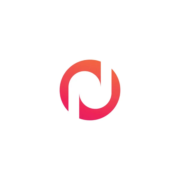 Szablon Projektu Logo Abstrakcyjną Literę — Wektor stockowy