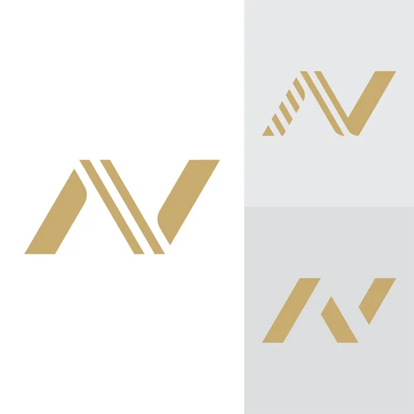 Modèle Abstrait Conception Logo Lettre — Image vectorielle
