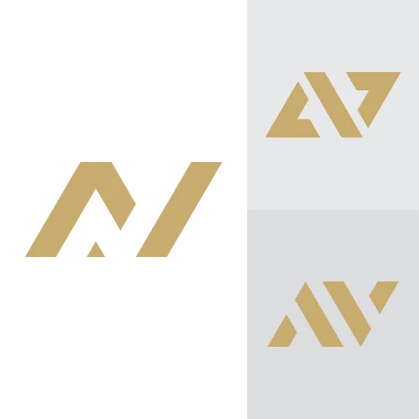 Modèle Abstrait Conception Logo Lettre — Image vectorielle