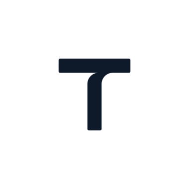 Mektup T logo simge tasarım şablonu 