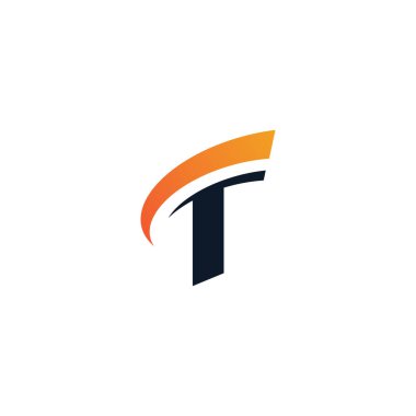 Mektup T logo simge tasarım şablonu 