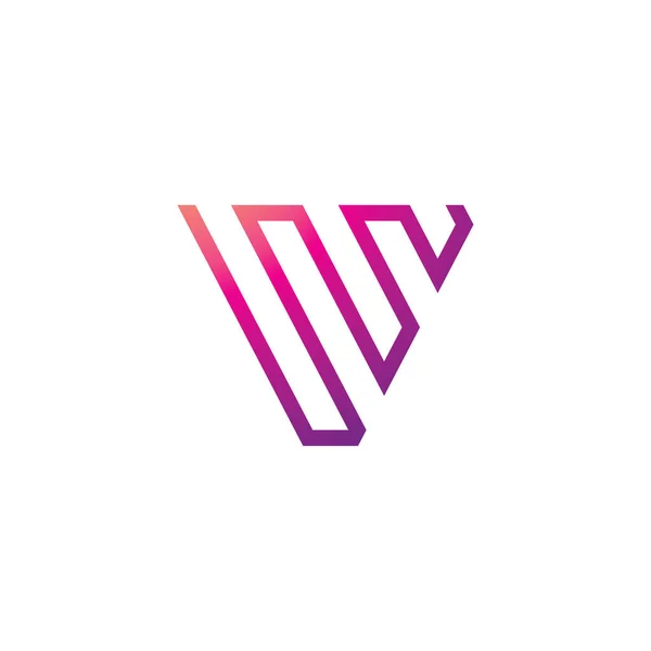 Line Дизайн Логотипу Шаблон Піктограма Creative Ініціює Лінійні Літери Векторі — стоковий вектор