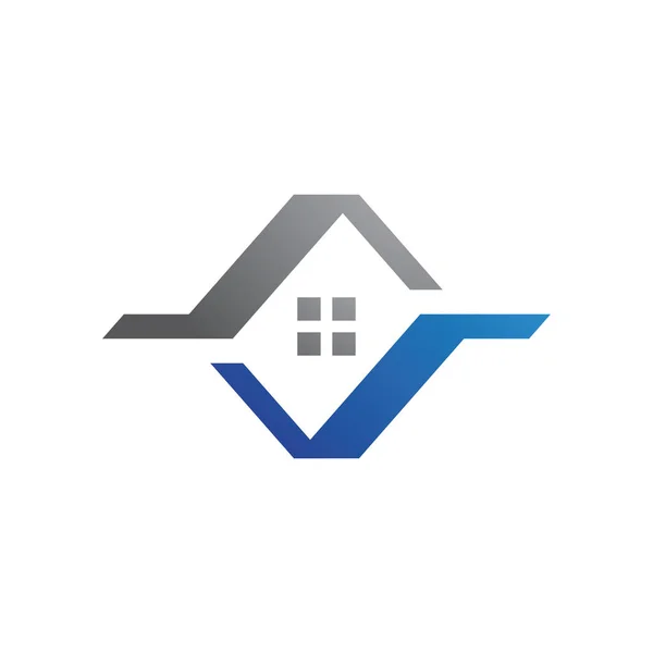 Вектор Шаблону Логотипу Нерухомості Значок Абстрактного Будинку — стоковий вектор