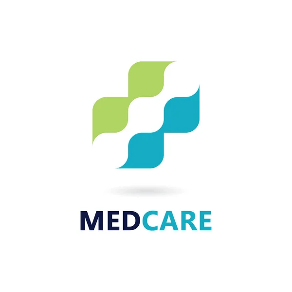 Vetor Logotipo Cuidados Saúde — Vetor de Stock