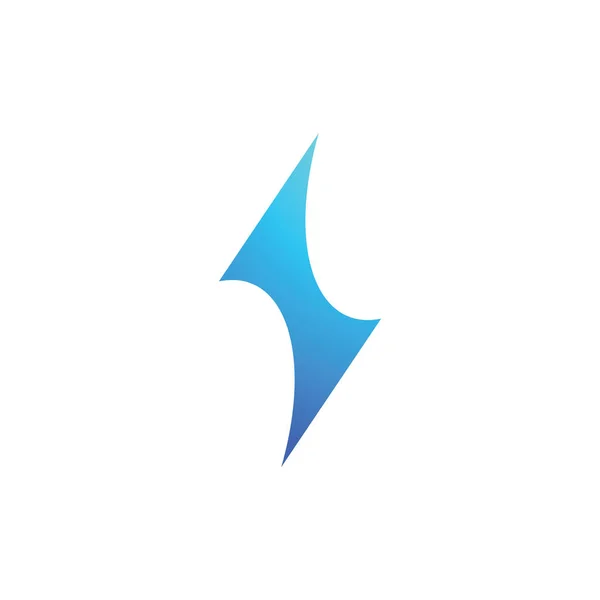 Логотип Блискавки Електрична Енергія Флеш Або Символ Влади Концепція Швидкості — стоковий вектор
