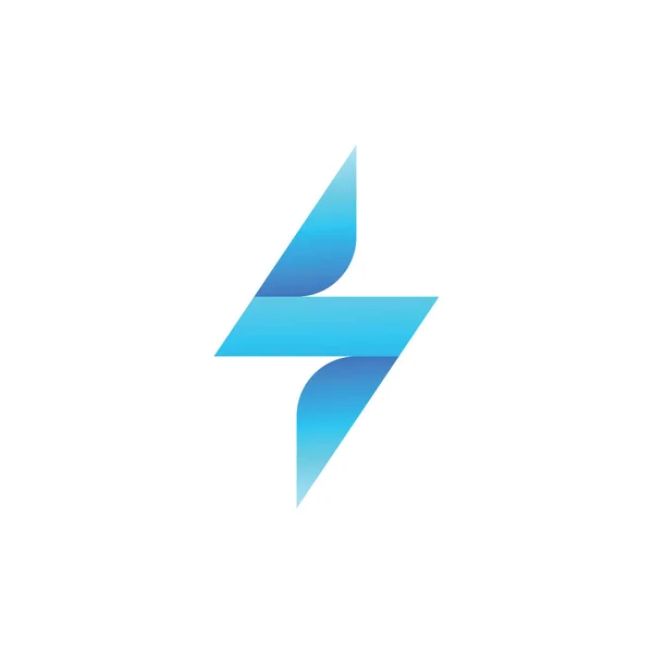 Lightning Logo Electrical Energy Flash Symbol Power Concept Speed Fast — Stockvector