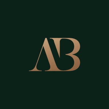 AB logo. Vector modern letter design concept