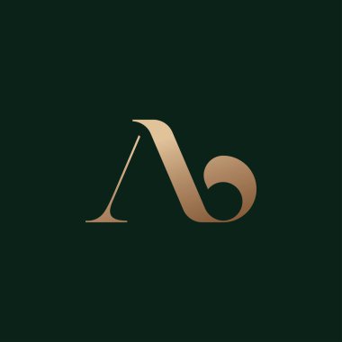 AB logo. Vector modern letter design concept