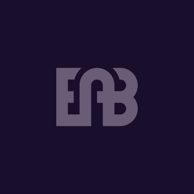 AB logo. Vector modern letter design concept