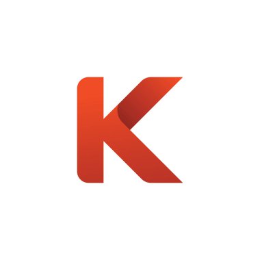 K Logo Tasarımı ve Şablonu. Vektör içindeki yaratıcı K simgesi tabanlı harfler.