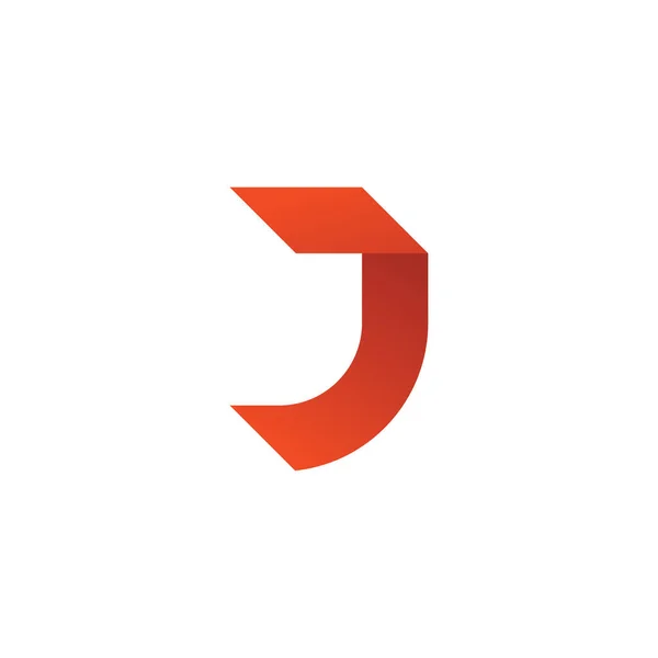 Jロゴマークデザインテンプレート要素 — ストックベクタ
