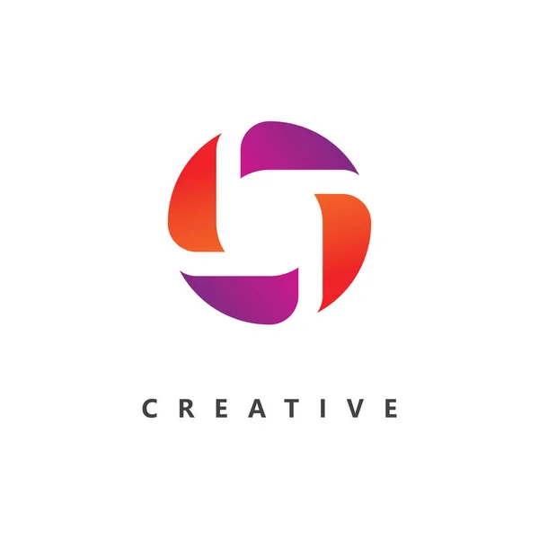 Carta Logo Vector Plantilla Creativo Letra Inicial Logo Diseño — Archivo Imágenes Vectoriales