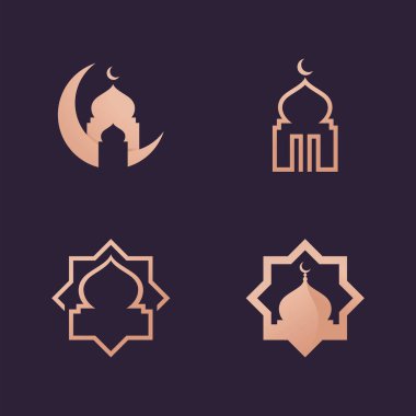 İslam Camii Logo Vektörü Cezbedici