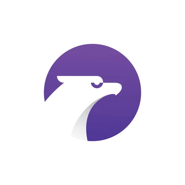 Kartal Logo Ikonu Tasarım Vektörü Llüstrasyonu — Stok Vektör