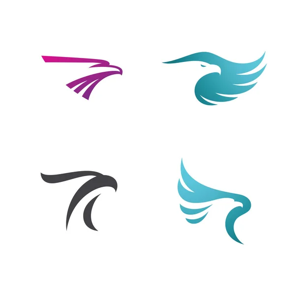 Vecteur Conception Icône Logo Aigle Illustration — Image vectorielle