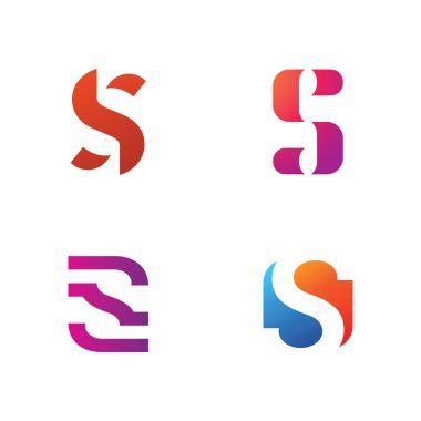 S harfi logo vektör şablonu. Yaratıcı S Letter ilk logo tasarımı