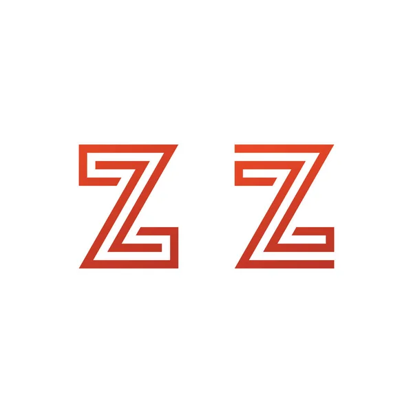 文字Zロゴベクトルテンプレート Creative Letter初期ロゴデザイン — ストックベクタ