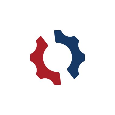 Mekanik Vites Logosu Vektör Elementi