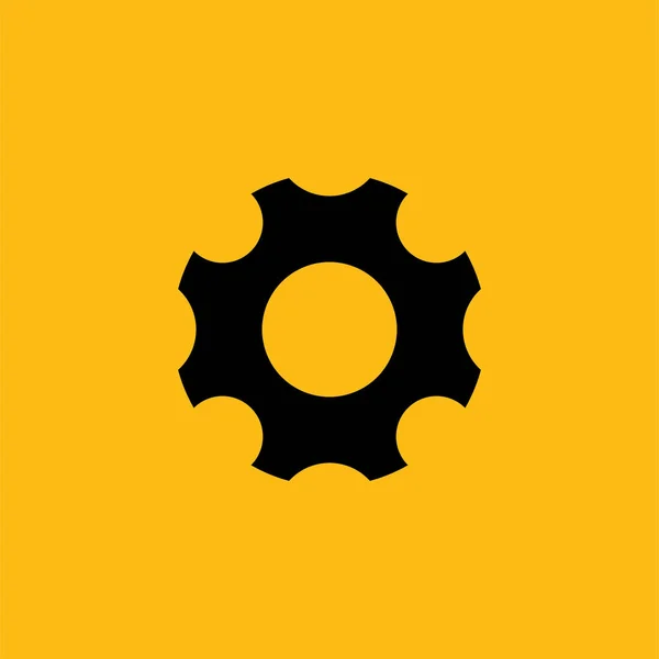 Mechanical Gear Logo Template Vector Element — Stock Vector