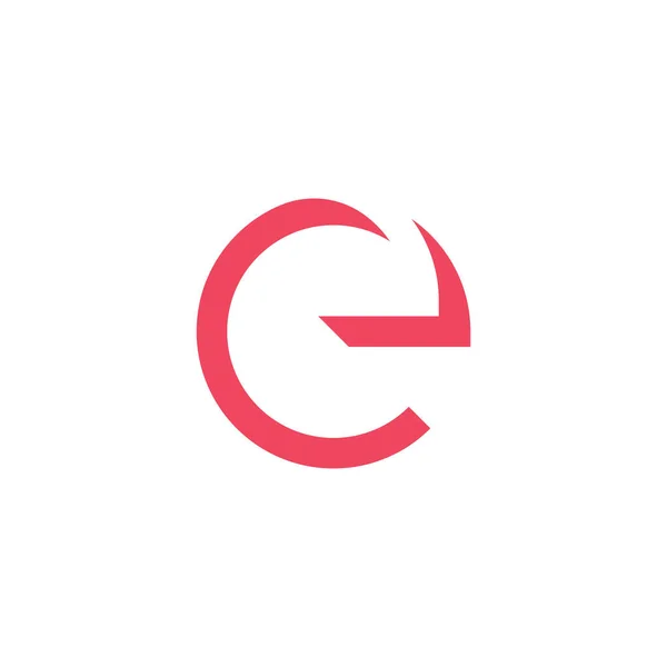 E标志设计和模板 向量中基于Creative E图标首字母的字母 — 图库矢量图片