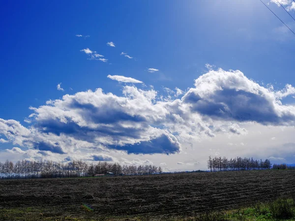 Блакитне Небо Біла Хмара Восени — стокове фото