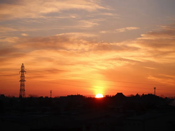 Soluppgång Tidigt Morgonen Hokkaido — Stockfoto