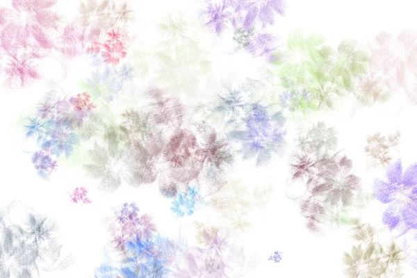 Bunte Blume Aquarell Für Hintergrund — Stockfoto