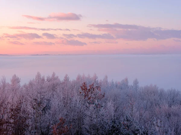Море Облаков Зимой — стоковое фото