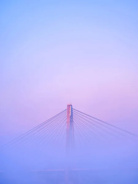 Große Brücke Wintermorgen — Stockfoto