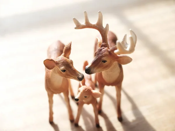 Deer Family Figure Schleich — Stock Photo, Image