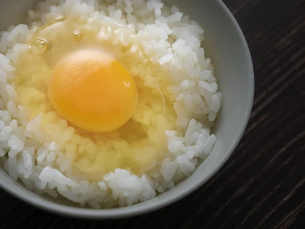 Arroz Con Huevo Crudo Japón — Foto de Stock